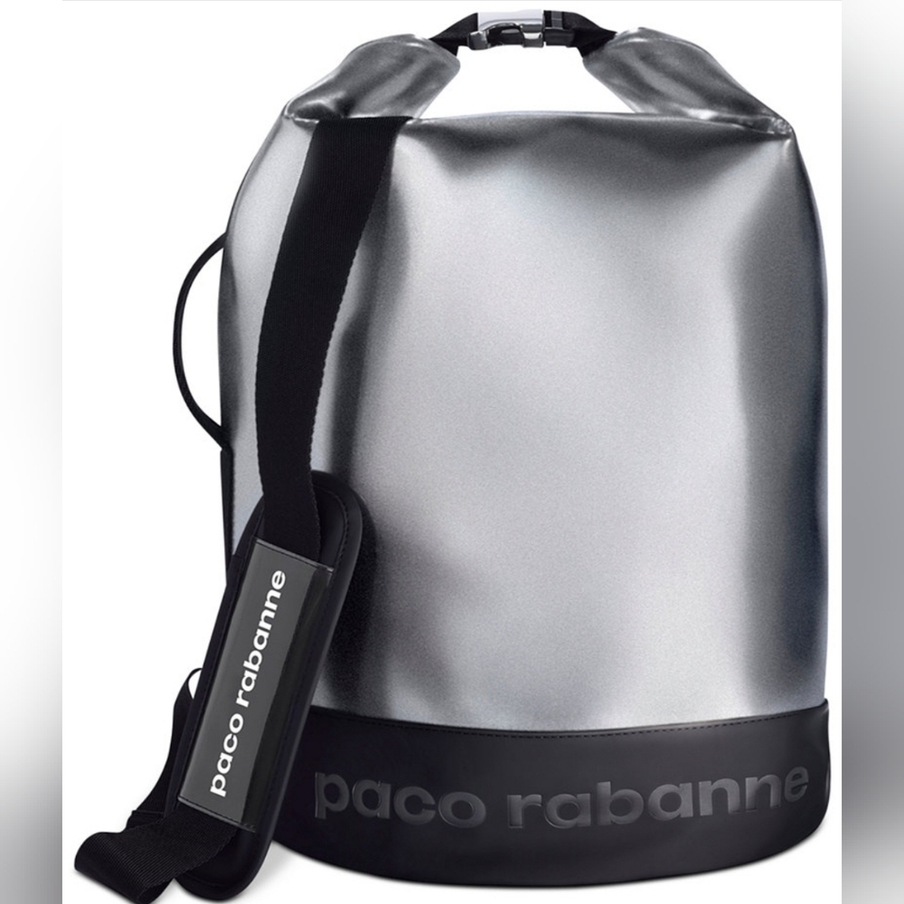 Unisex Paco Rabanne Duffle Bag One Size Silver Black